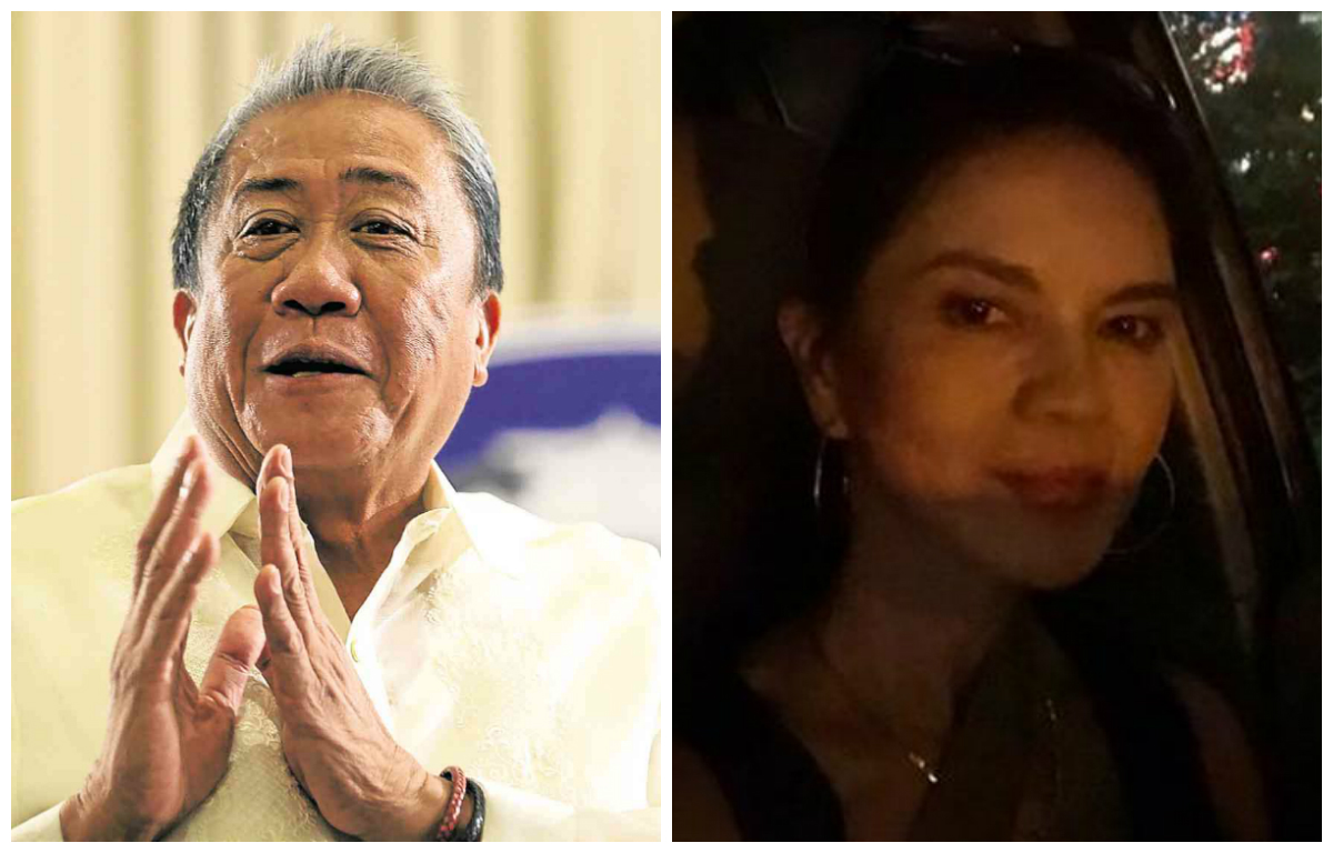 Department of Transportation Secretary Arthur Tugade (left) and actress Maria Isabel Lopez. JOAN BONDOC/PHILIPPINE DAILY INQUIRER, Facebook