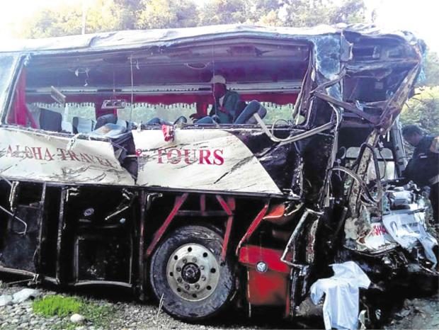 Damaged bus - Occidental Mindoro
