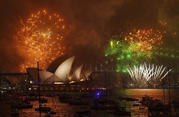 Fireworks in Sydney - 31 Dec 2017
