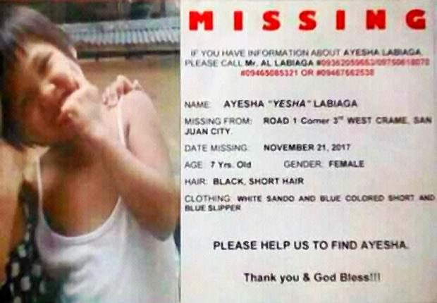Missing Notice Ayesha Labiaga