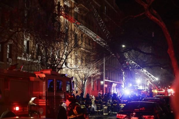 NYC apartment fire - 28 Dec 2017