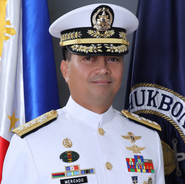 Philippine Navy chief Vice Admiral Ronald Joseph Mercado. INQUIRER PHOTO