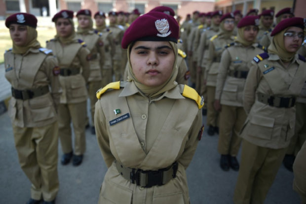 cadets, female cadets, Pakistan
