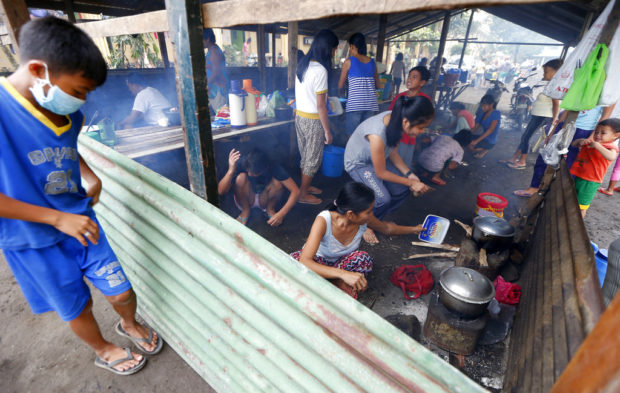 Mayon evacuees