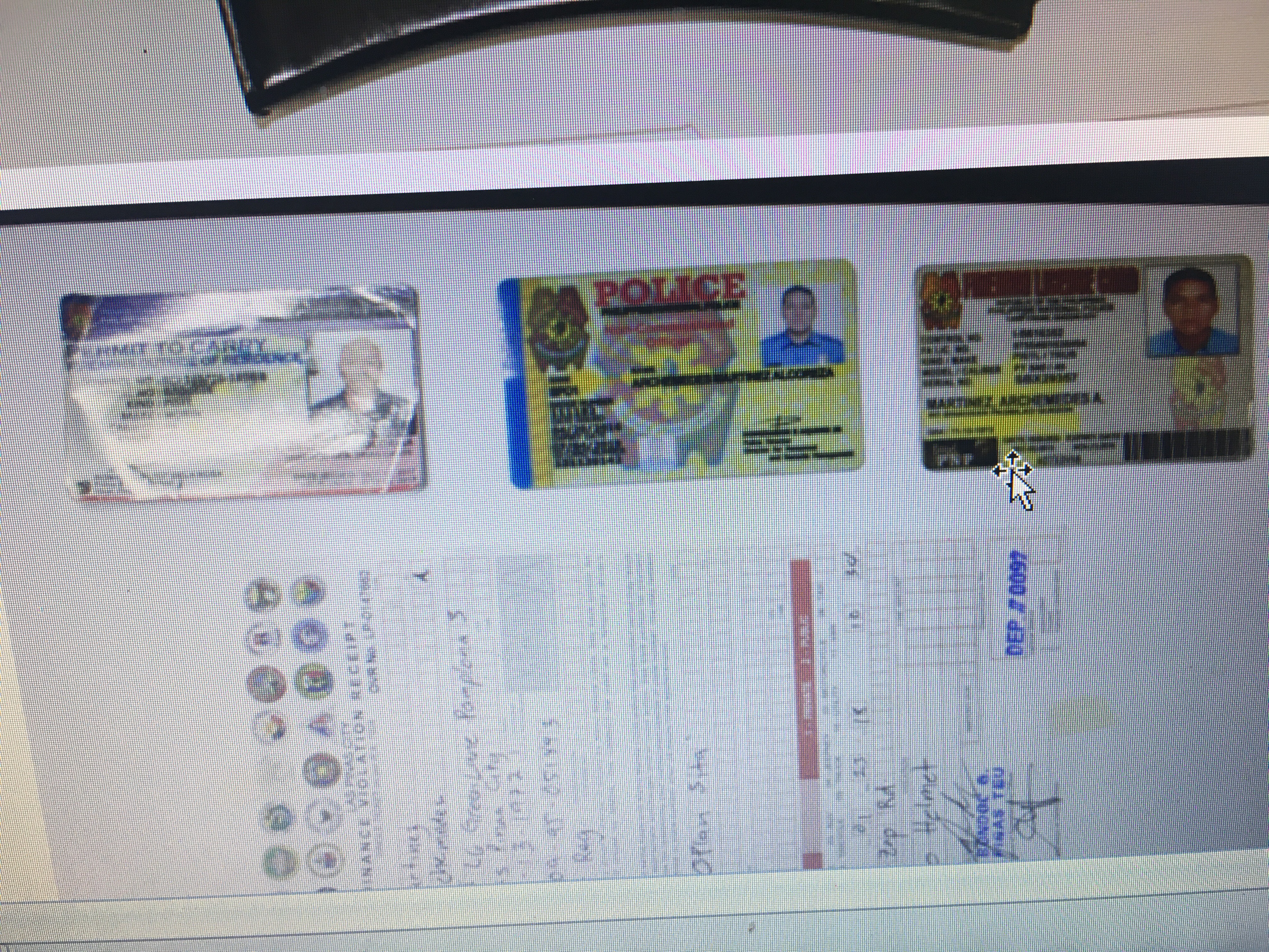 Martinez' police ID cards were found to be fake. PHOTO FROM LAS PIÑAS POLICE