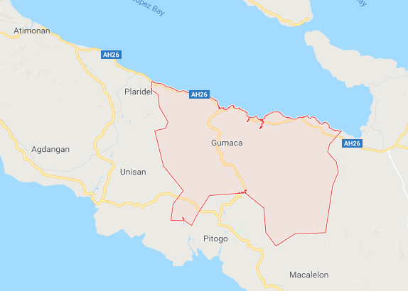 Gumaca town, Quezon map