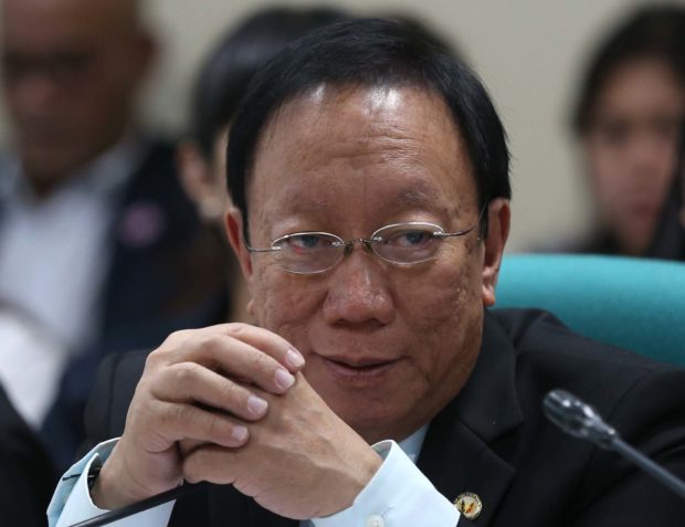 FEBRUARY 15, 2018 Solicitor General Jose Calida during the Senate hearing on bills on strengthening the Office of the Solicitor General and the Office of the Government Corporate Counsel. INQUIRER PHOTO/LYN RILLON sereno