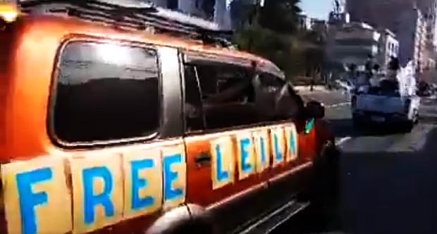 Free Leila Movement motorcade - 24 Feb 2018