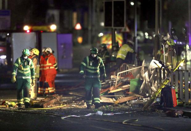 Leicester explosion site - 25 Feb 2018