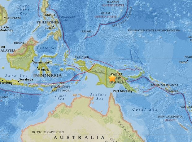 Major 7.5-magnitude earthquake strikes Papua New Guinea ...