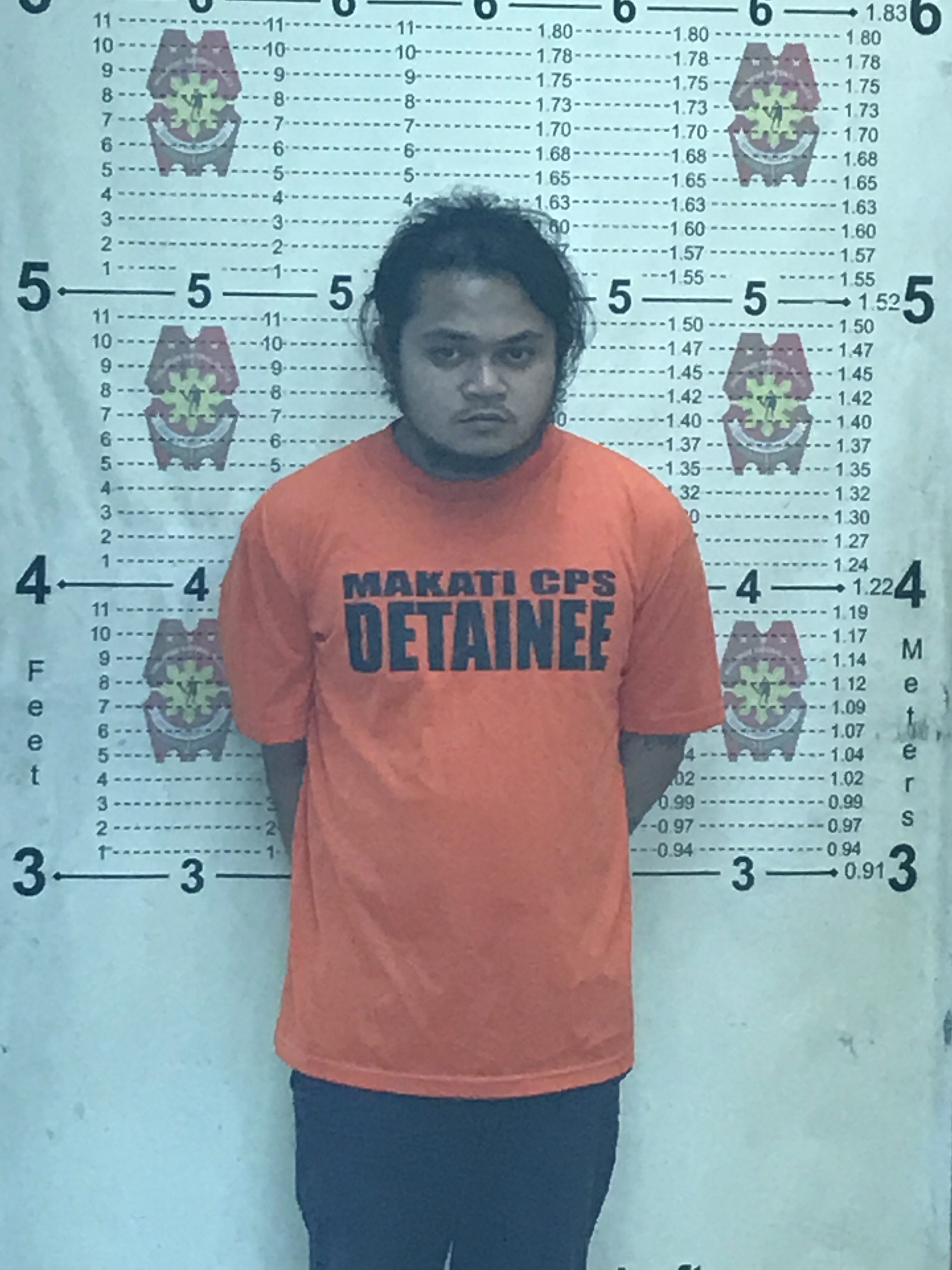 Allein Hussein Sumadlayon, the suspect behind the killing of the call center agent found dead in Rizal, Makati last July 2017. FAYE ORELLANA/INQUIRER.net