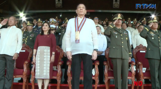 Robredo Duterte PMA graduation 2018