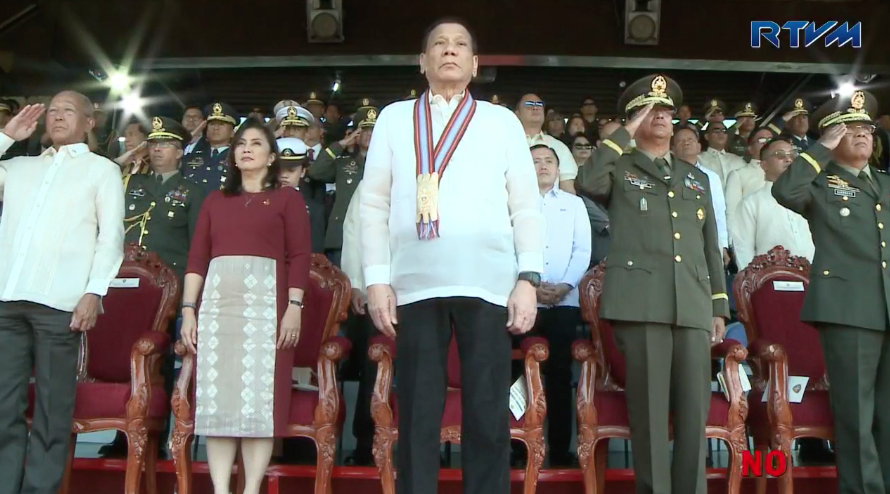 Duterte arrives two hours late for PMA graduation