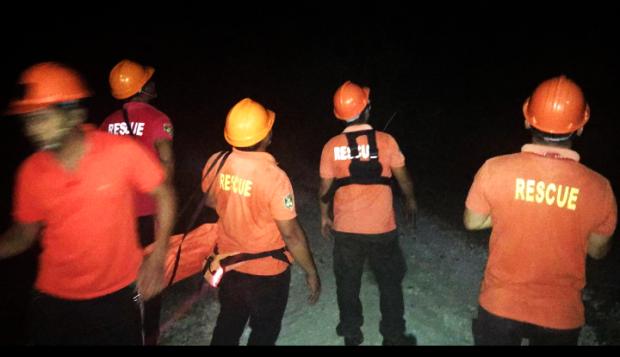 SAR operation team in Anda town in Bohol