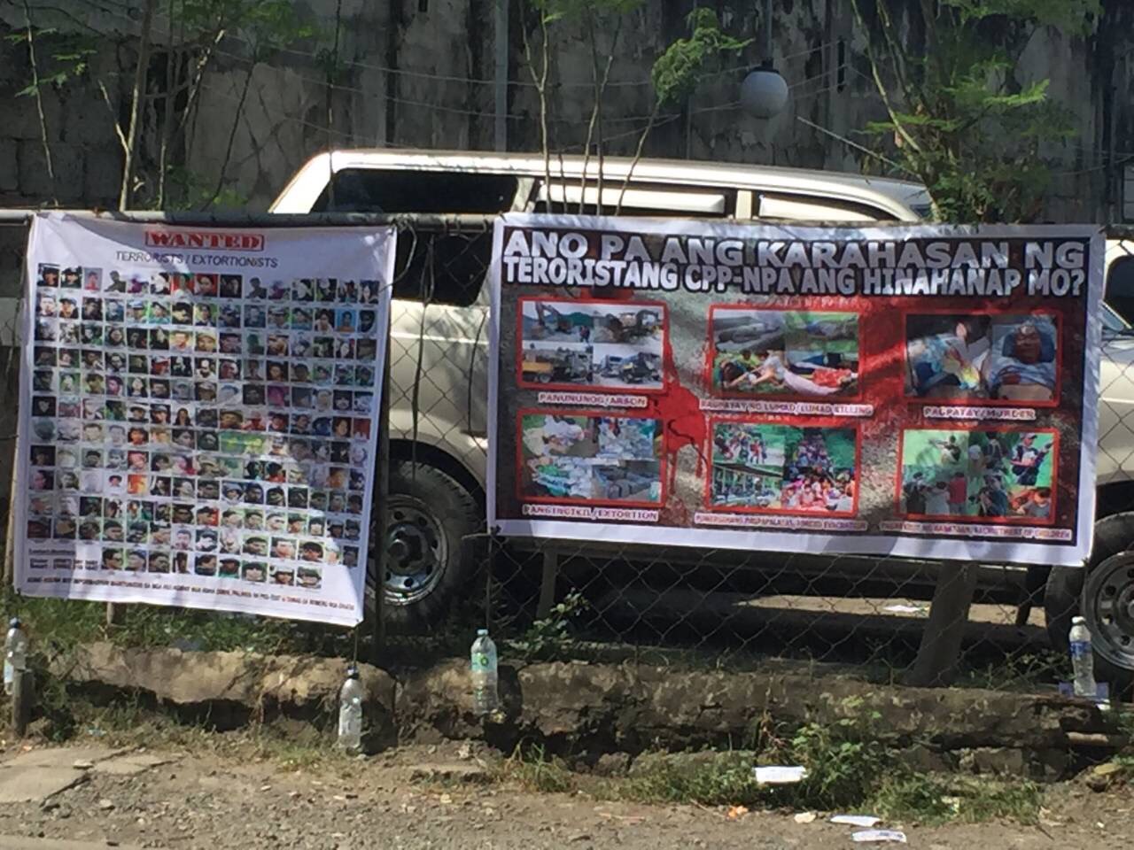 Photos of tarpaulins/pamphlets in Cagayan de Oro from Rep. Zarate's office