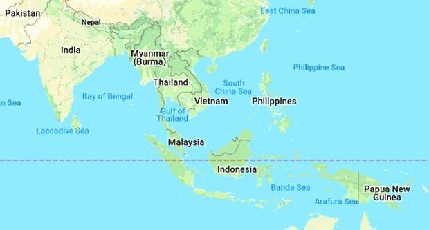 Southeast Asia map. STORY: US-Asean maritime cooperation down to practical levels