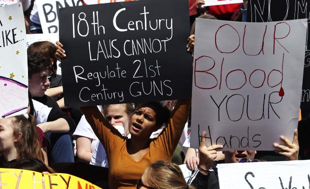 US students anti-gun protest