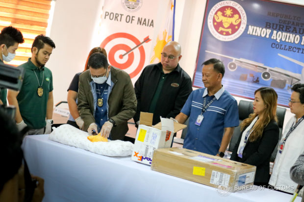 Customs agents intercept drug shipments