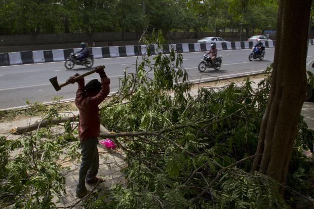 India storm aftermath