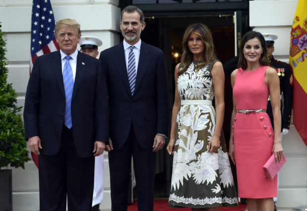 Donald Trump, King Felipe VI, Queen Letizia, Melania Trump