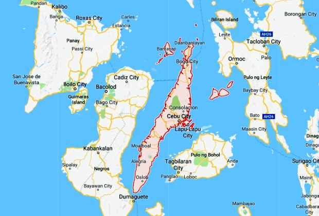 Cebu Province Google Maps 