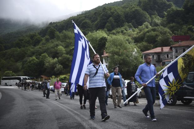 Greece-Macedonia name deal protesters