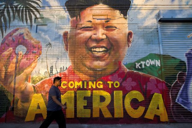 Kim Jong Un Coming To America mural