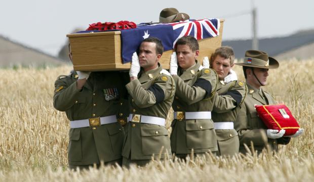 Reburial ceremony in Belgium