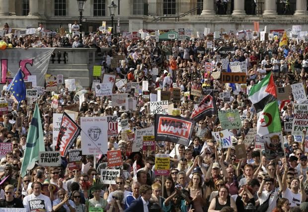 Anti-Trump protest in London
