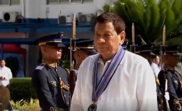 Rodrigo Duterte at 71st anniversary of PAF