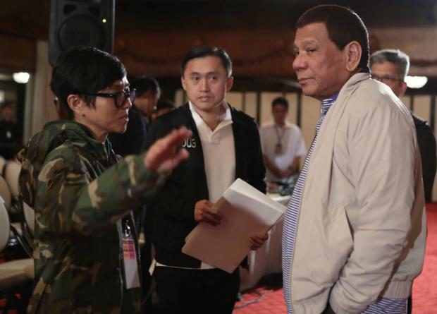 Rodrigo Duterte with Joyce Bernal
