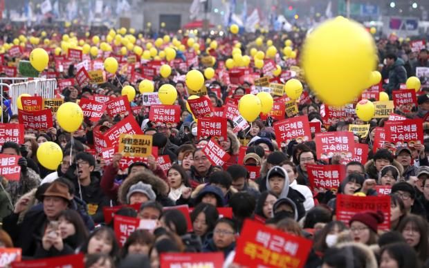 South Korea protesters