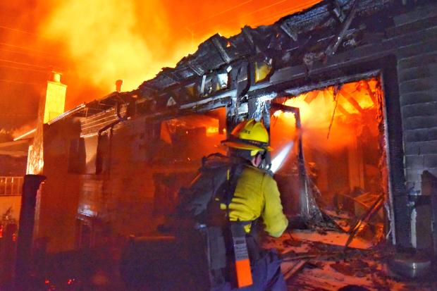 firefighter in Goleta in California