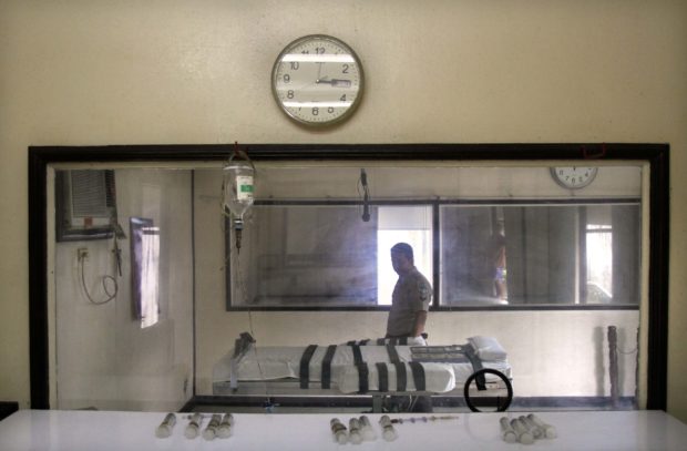 Lethal injection room at the New Bilibid Prison. STORY: Marcos on death penalty: Does society have the right to kill its own people?