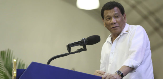 President Rodrigo Duterte. TOTO LOZANO / PRESIDENTIAL PHOTO