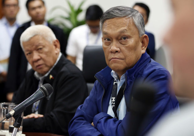 AUGUST 20, 2018 Manila International Airport Authority General Manager Ed Monreal answers questions from the media on Xiamen Airplane incident in NAIA runway and airport chaos during pressconference at the Boardroom of NAIA Terminal 1. Looking on is CAAP Director General Jim Sydiongco. EDWIN BACASMAS miaa