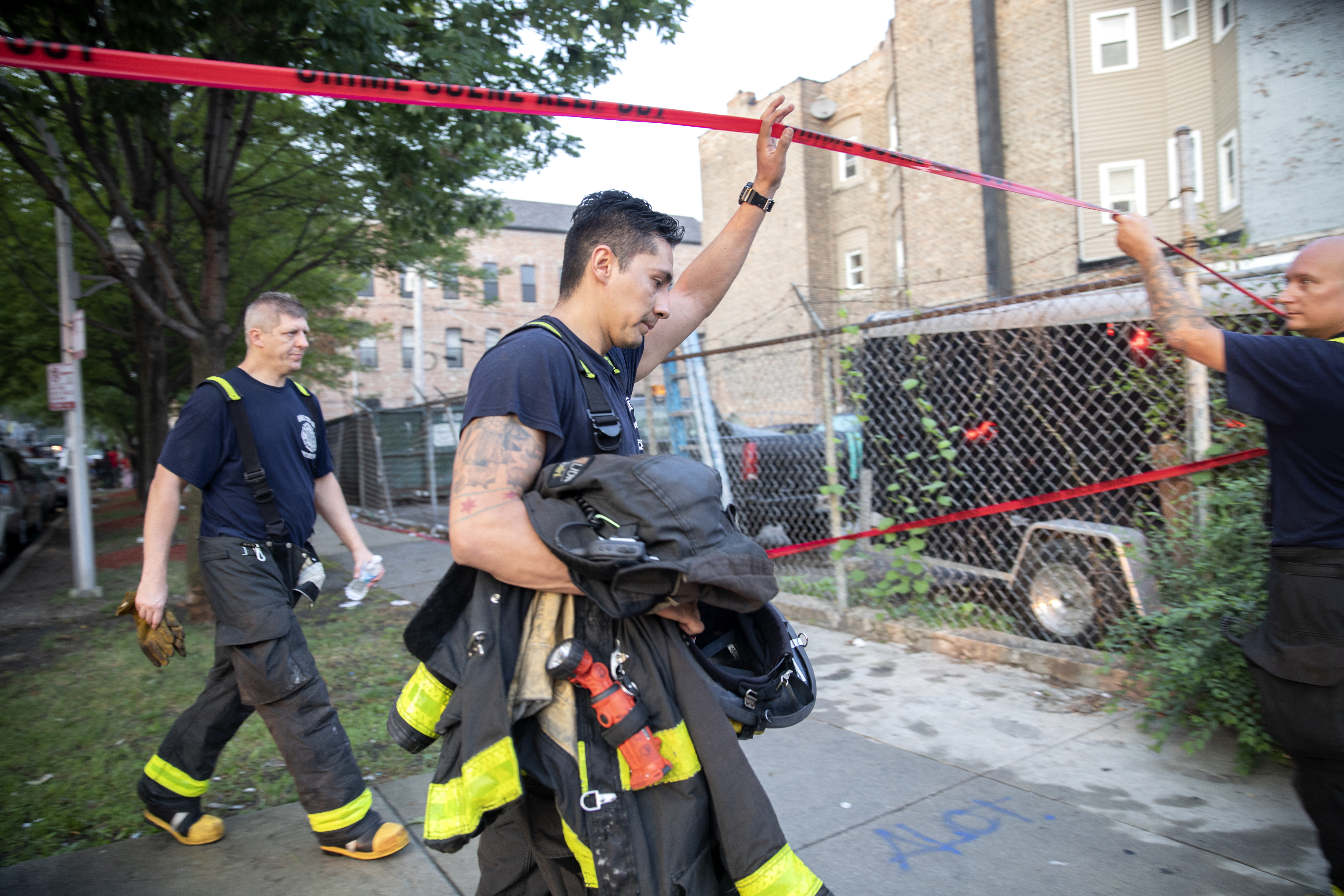 Eight firefighters have been called. Deadly Fire.