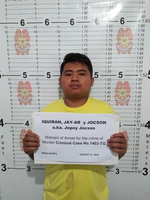 Jay-ar Iquiran Jocson, 24, arrested for murder. PHOTO FROM TAGUIG POLICE