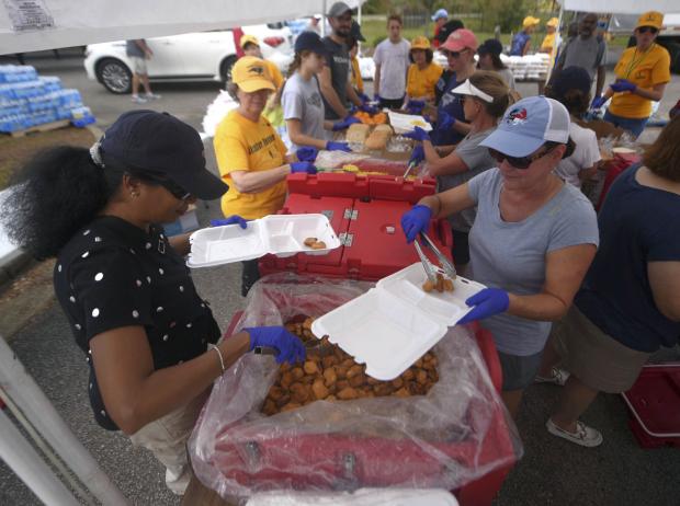North Carolina food brigade volunteers