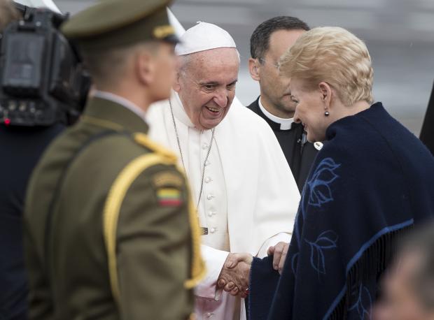 Pope Francis and Dalia Grybauskaite