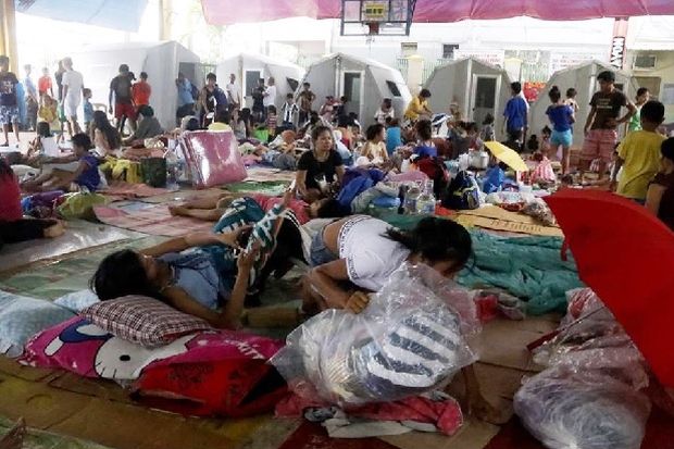 Quezon City evacuation center