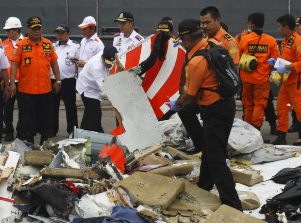 lion air plane jet crash debris retrieve