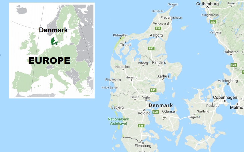 Denmark Map 
