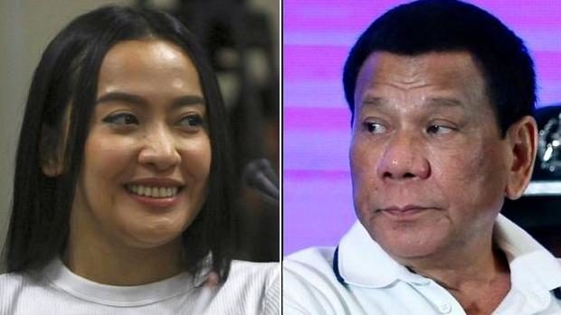 Mocha Uson and Rodrigo Duterte