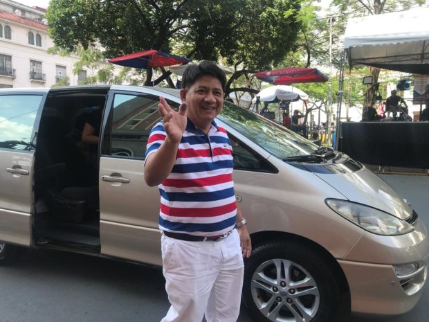 Vice presidential candidate Inday Sara Duterte-Carpio joked about hiring senatorial bet Larry Gadon as both of them face disbarment cases. 