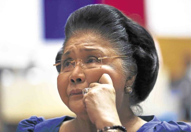PHOTO: Former first lady Imelda Marcos STORY: Imelda feeling much better but still in hospital, says Marcos