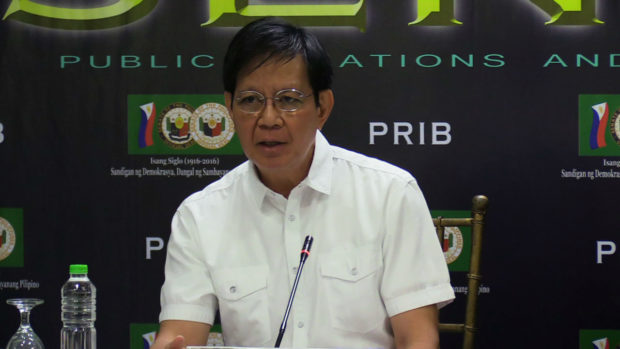 Lacson warns Sotto vs signing enrolled copy of 2019 budget