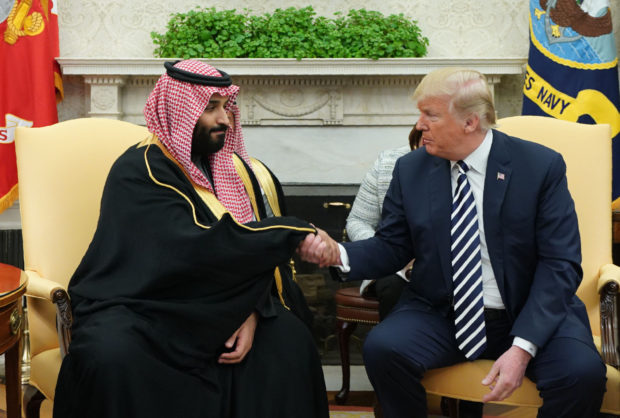 20181121 Donald Trump Mohammed bin Salman Saudi Arabia US Khashoggi Murder