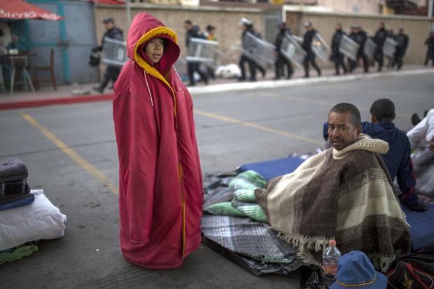 Central American migrants in Tijuana