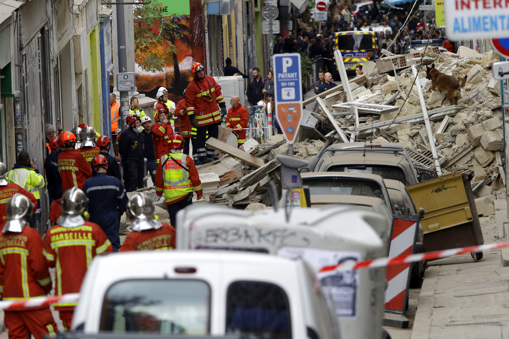 Buiding collapse in Marseille